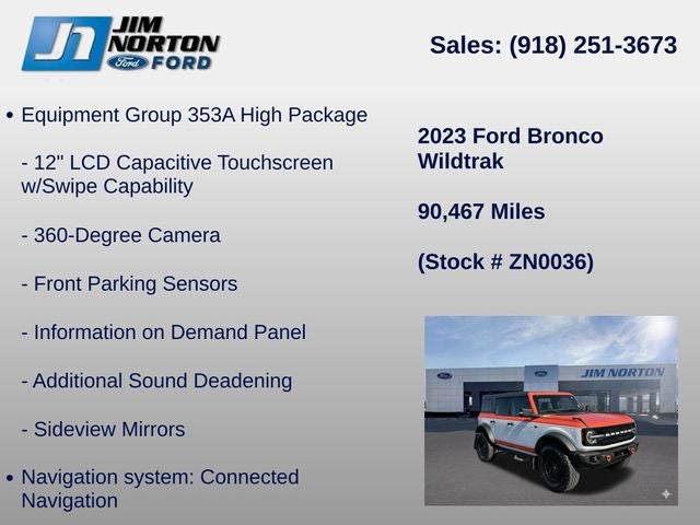 2023 Ford Bronco Wildtrak