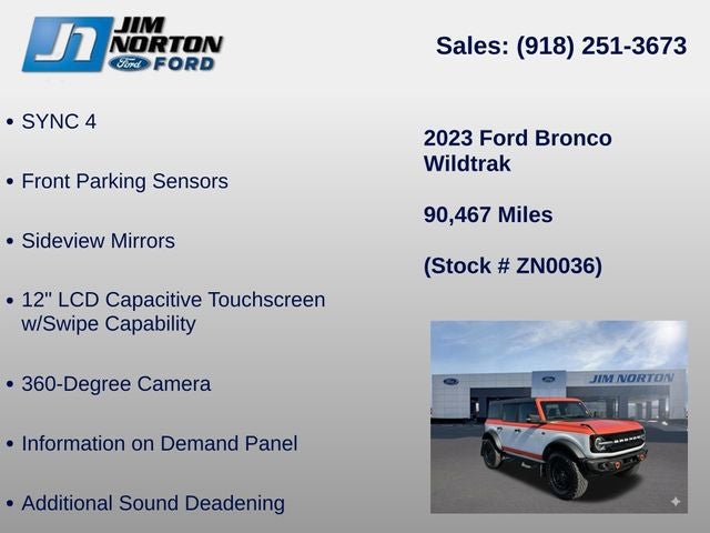 2023 Ford Bronco Wildtrak