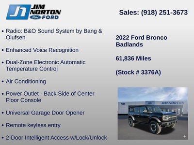 2022 Ford Bronco Badlands