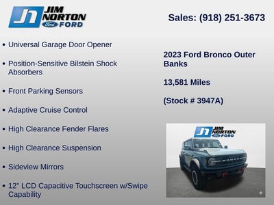 2023 Ford Bronco Outer Banks Sasquatch