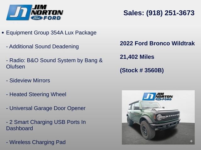 2022 Ford Bronco Wildtrak