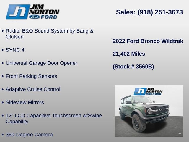 2022 Ford Bronco Wildtrak