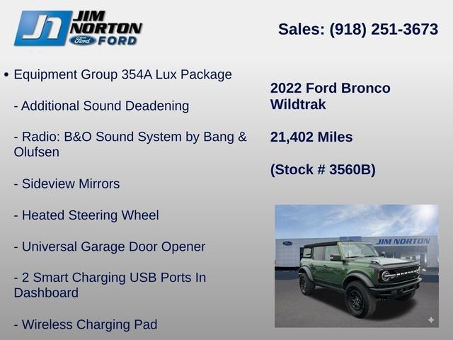 2022 Ford Bronco Wildtrak