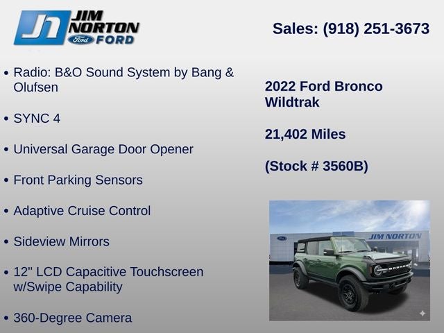 2022 Ford Bronco Wildtrak