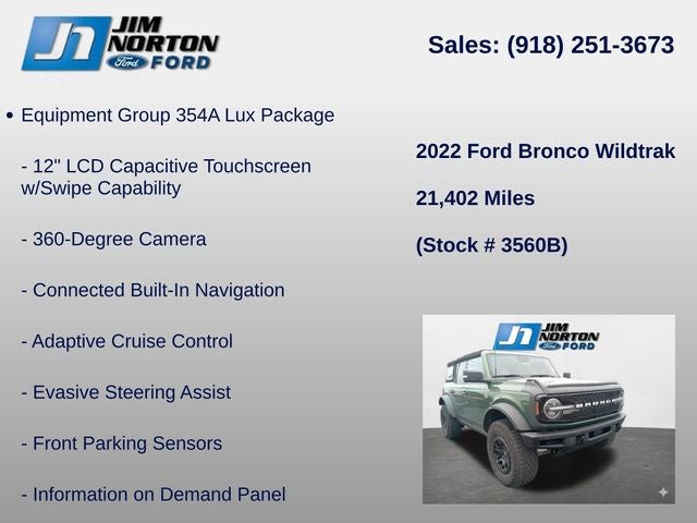 2022 Ford Bronco Wildtrak