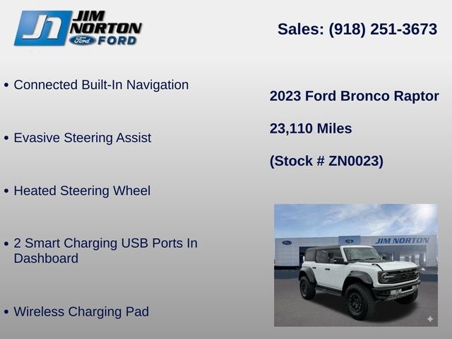 2023 Ford Bronco Raptor