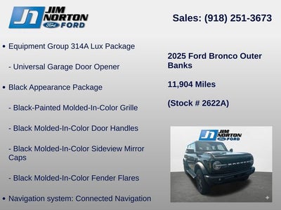 2025 Ford Bronco Outer Banks