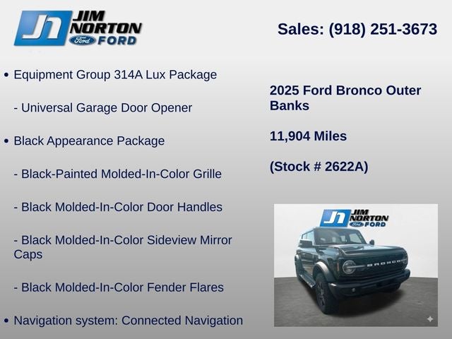 2025 Ford Bronco Outer Banks