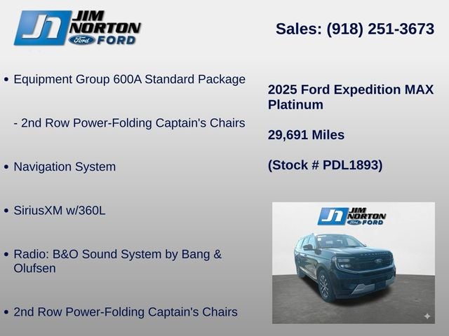 2025 Ford Expedition Max Platinum