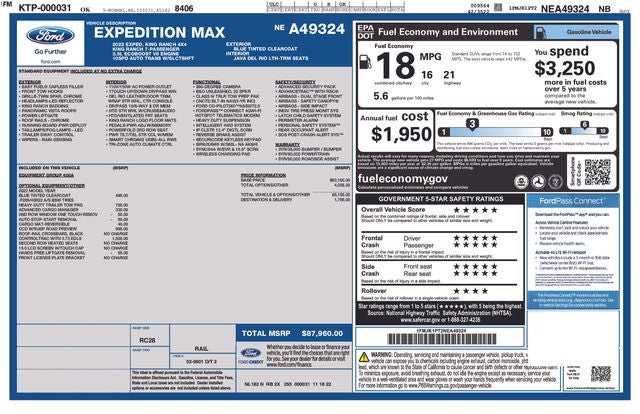 2022 Ford Expedition Max King Ranch