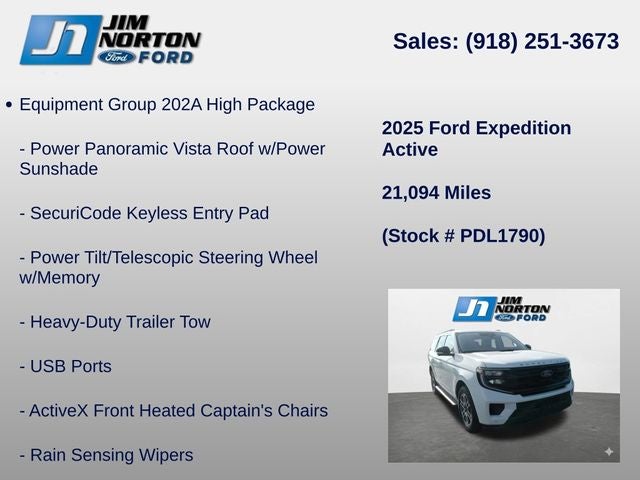 2025 Ford Expedition Active