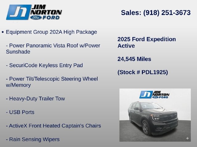 2025 Ford Expedition Active