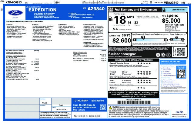 2027 Ford Expedition Platinum