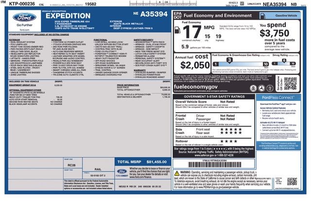 2022 Ford Expedition Timberline