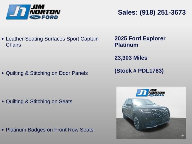 2025 Ford Explorer Platinum