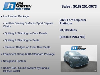 2025 Ford Explorer Platinum