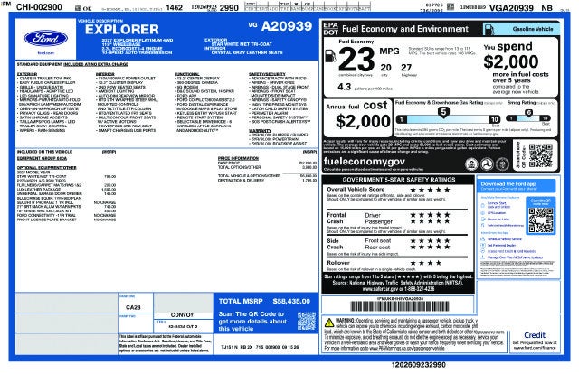 2027 Ford Explorer Platinum