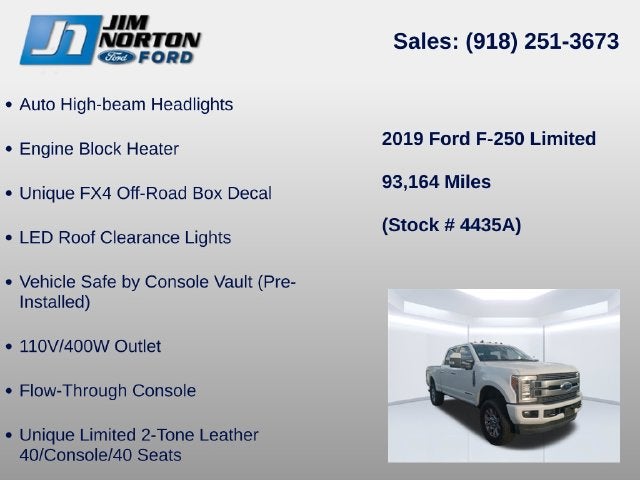2019 Ford F-250SD Limited