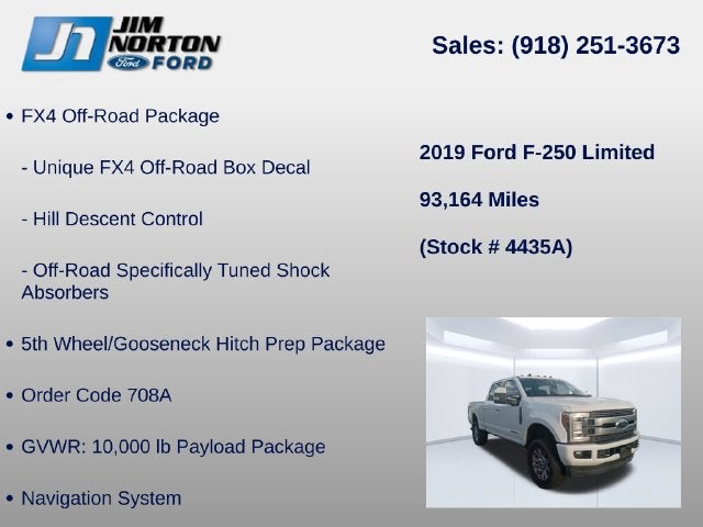 2019 Ford F-250SD Limited
