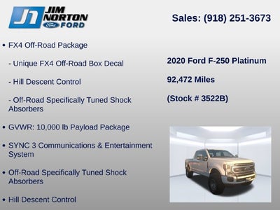 2020 Ford F-250SD Platinum