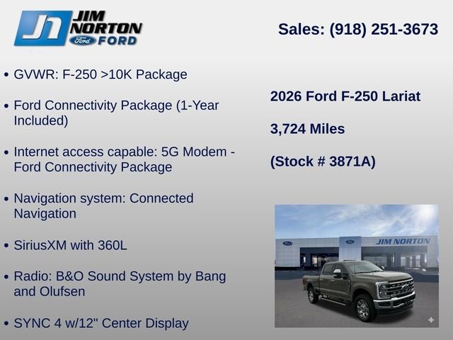 2026 Ford F-250SD Lariat