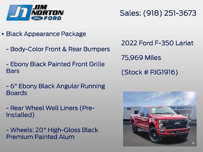 2022 Ford F-350SD Lariat Ultimate Tremor