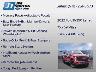2022 Ford F-350SD Lariat Ultimate Tremor