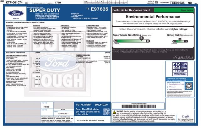 2026 Ford F-450SD Lariat DRW