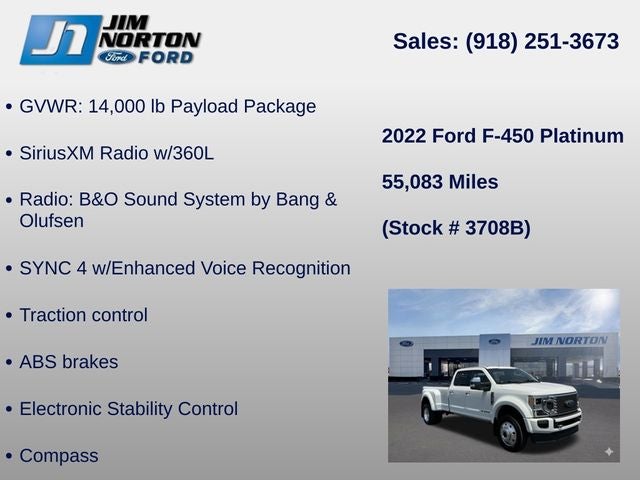 2022 Ford F-450SD Platinum