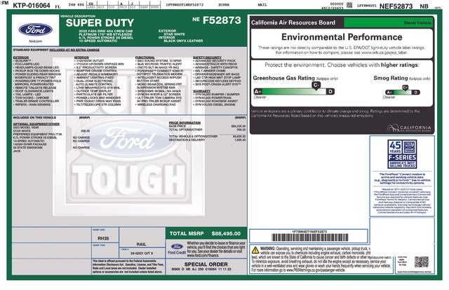 2022 Ford F-450SD Platinum