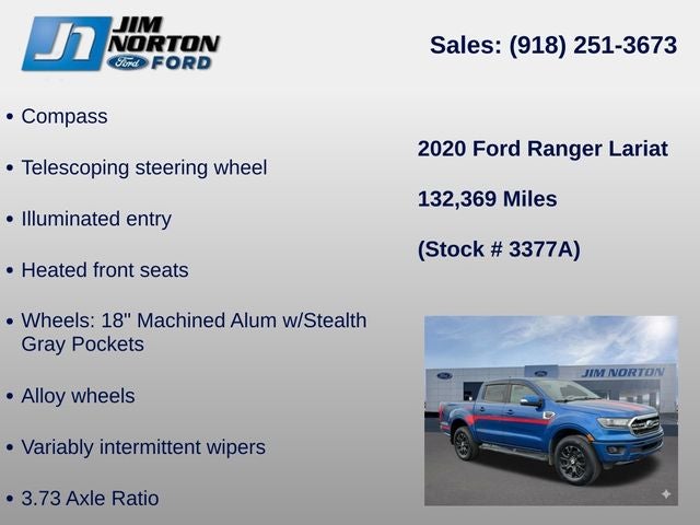 2020 Ford Ranger Lariat