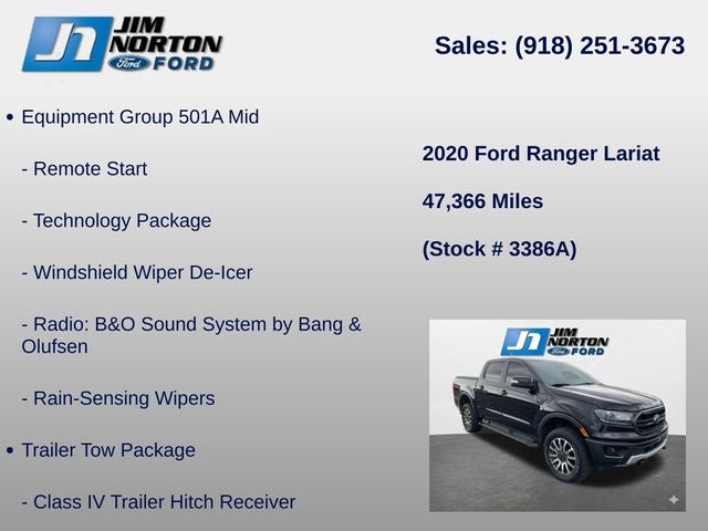 2020 Ford Ranger Lariat