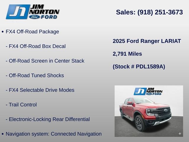 2025 Ford Ranger Lariat