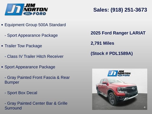 2025 Ford Ranger Lariat