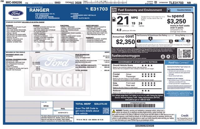 2026 Ford Ranger XL