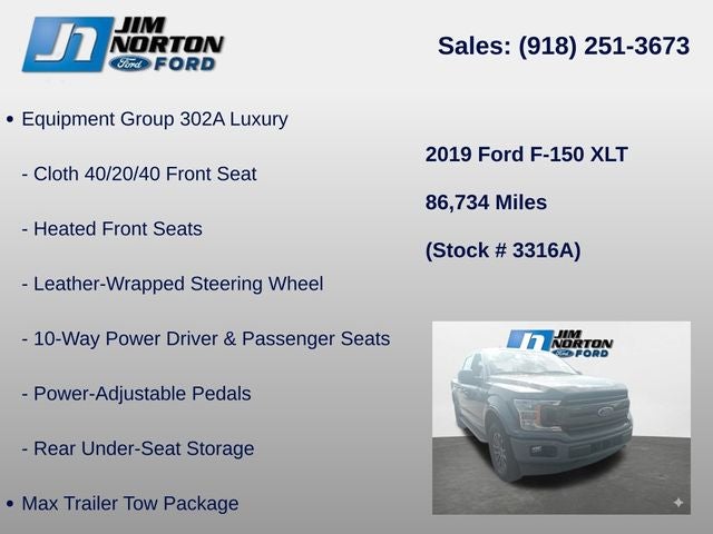 2019 Ford F-150 XLT