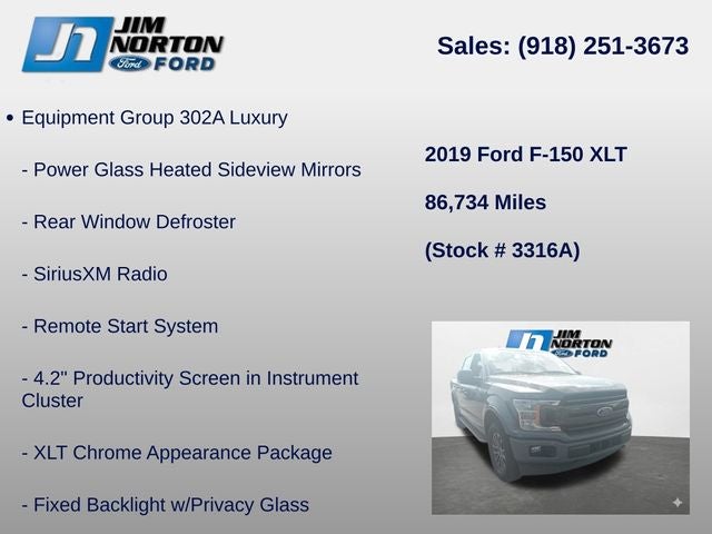 2019 Ford F-150 XLT