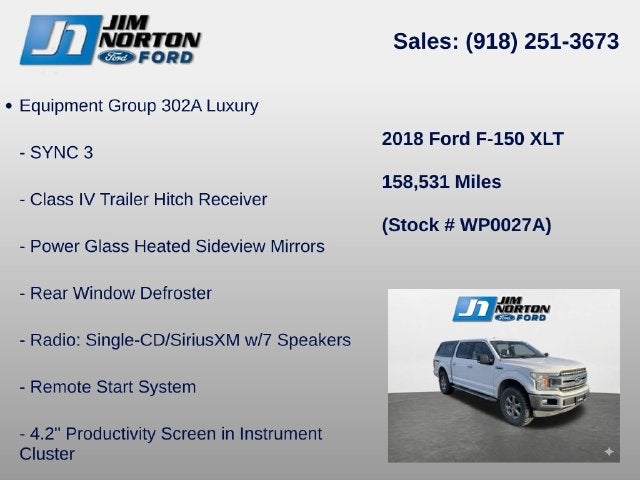 2018 Ford F-150 XLT
