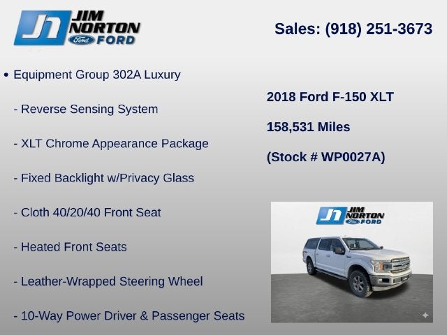 2018 Ford F-150 XLT