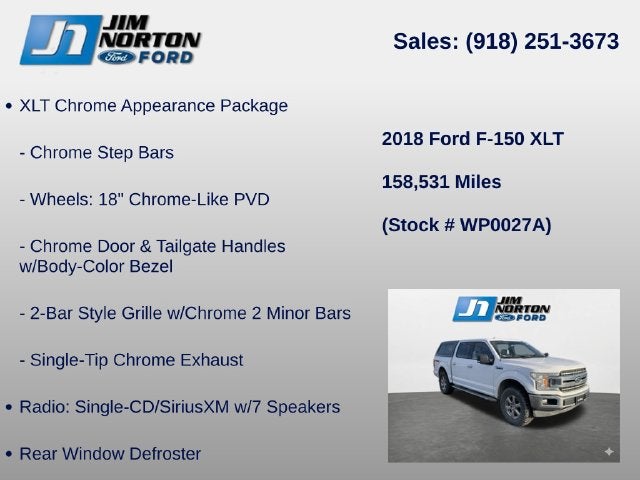 2018 Ford F-150 XLT