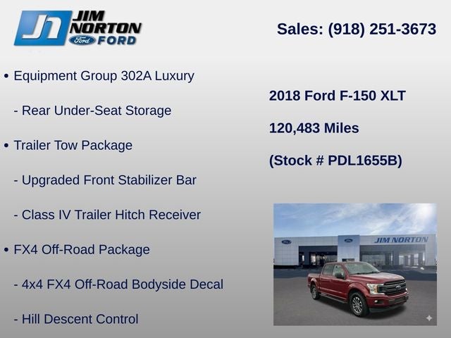2018 Ford F-150 XLT