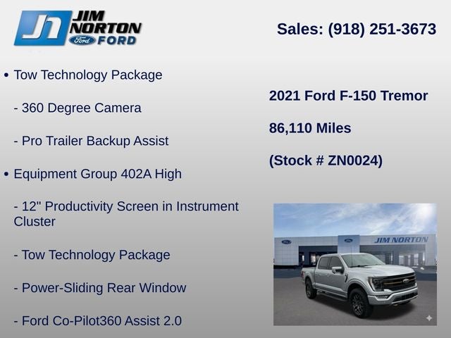 2021 Ford F-150 Tremor