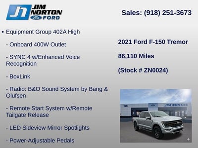 2021 Ford F-150 Tremor