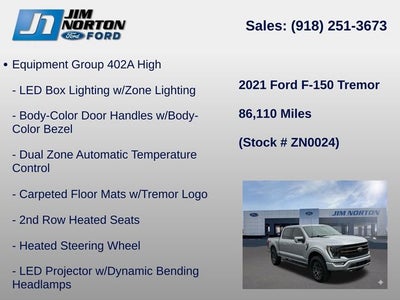 2021 Ford F-150 Tremor