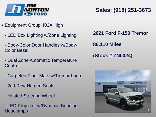2021 Ford F-150 Tremor