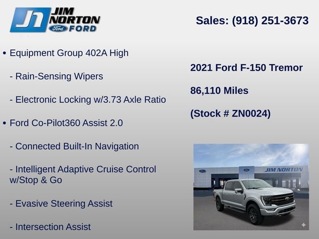 2021 Ford F-150 Tremor