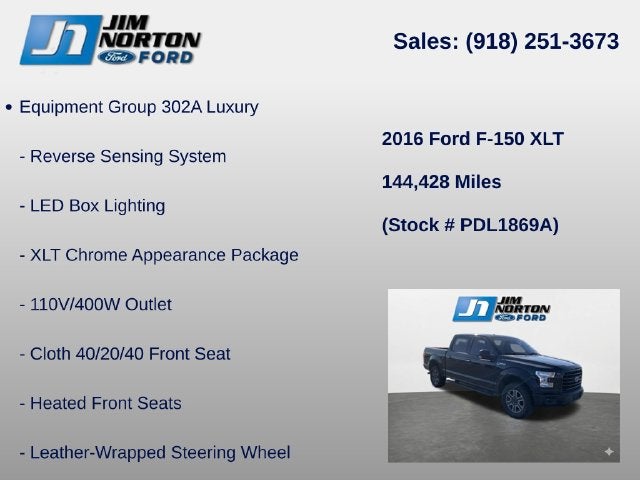 2016 Ford F-150 XLT