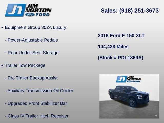 2016 Ford F-150 XLT