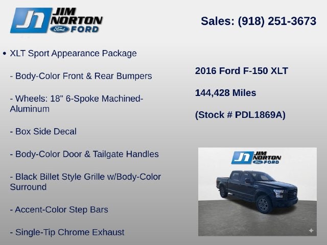 2016 Ford F-150 XLT