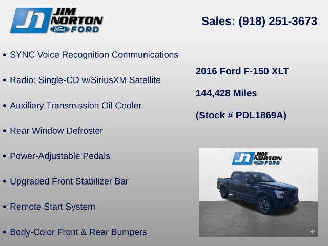 2016 Ford F-150 XLT